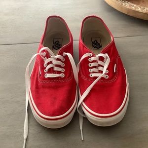 Men’s Vans size 11 red